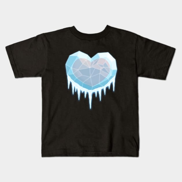 Heart of Ice V2 Kids T-Shirt by julianarnold